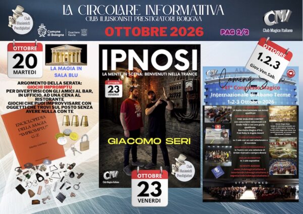 Circolare di Ottobre 2026 retro